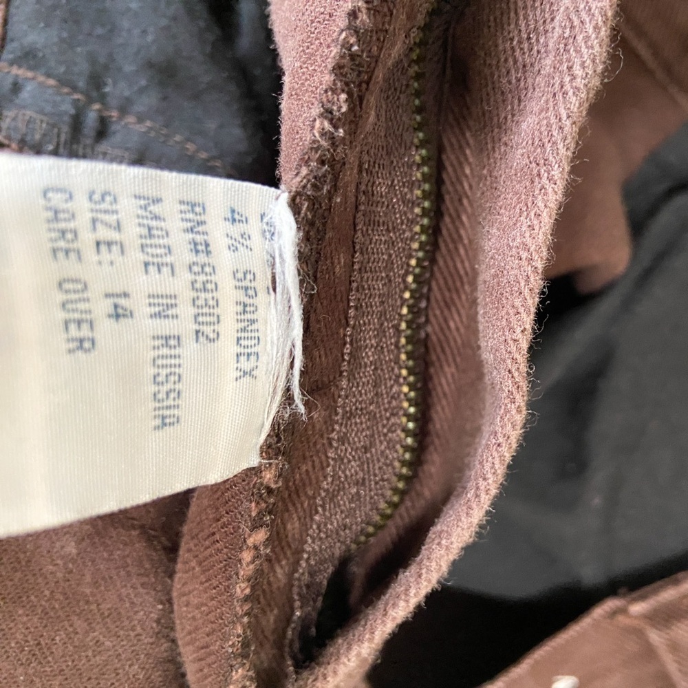 Mountain Lake Dark Brown Relaxed Flare Jeans - Picture 6 of 6